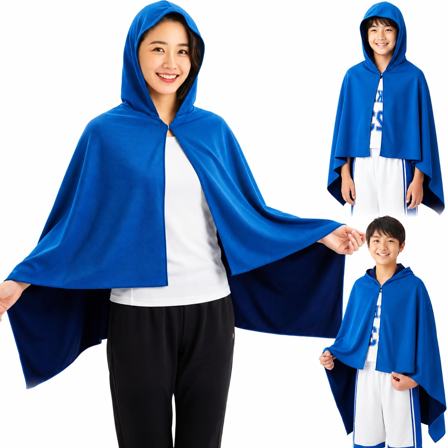 Amazon.co.jp: 冷感ポンチョ ひんやり 145×60cm【肌温度−15℃の